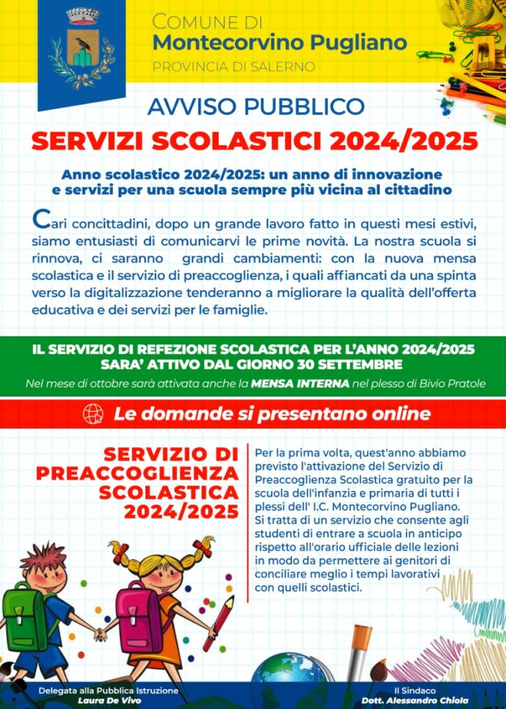 SERVIZI SCOLASTICI 2024/2025